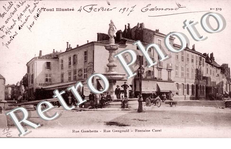 rue Gamebetta Rue gengould Fontaine Curel