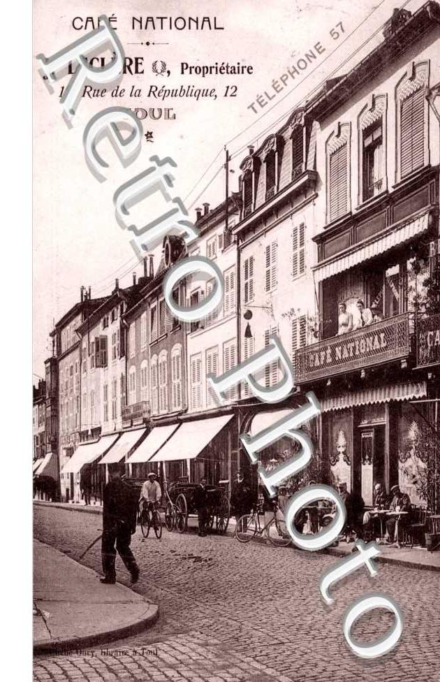 Cafe National, J. Leclere, Rue de la Republique