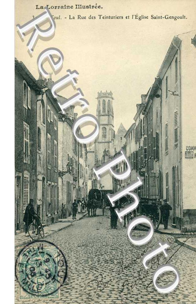 Rue des teinturiers et eglise Saint-Gengoult
