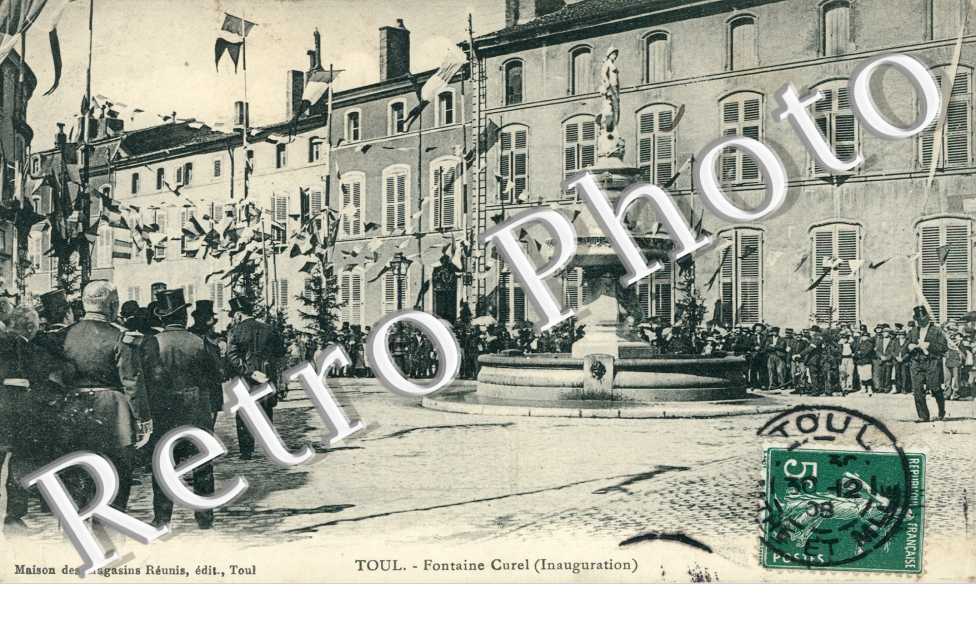 Fontaine Curel, Inauguration
