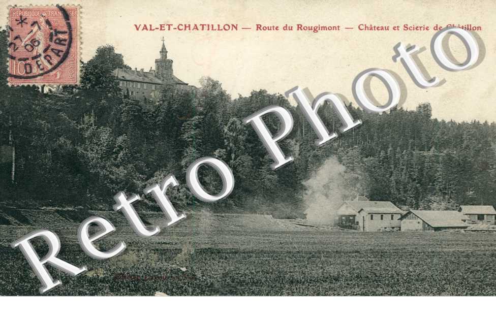 Route du Rougimont - chateau et scierie
