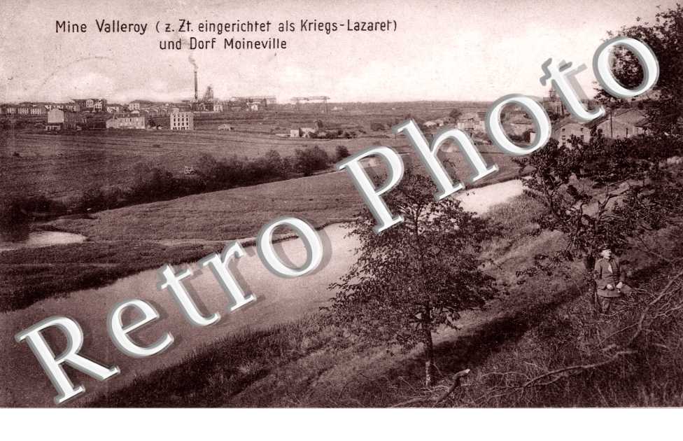 Mine und Dorf Moineville - feldpostkarte