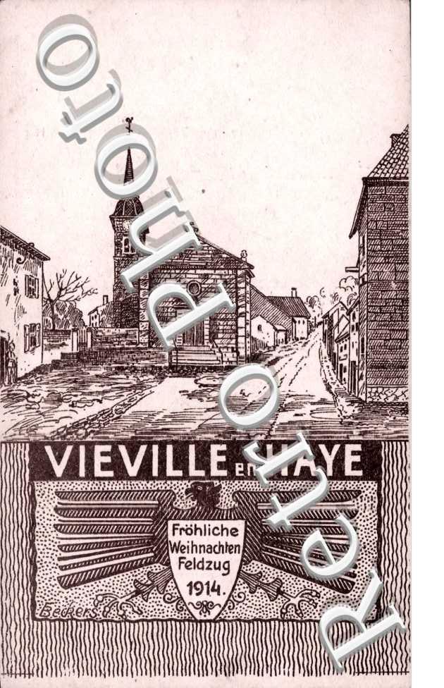 Frohliche Weihnacten Feldzug 1914 - Carte Miltaire allemande (Joyeux Noel )