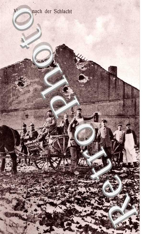 Nach der Schlacht - feldpostkarte