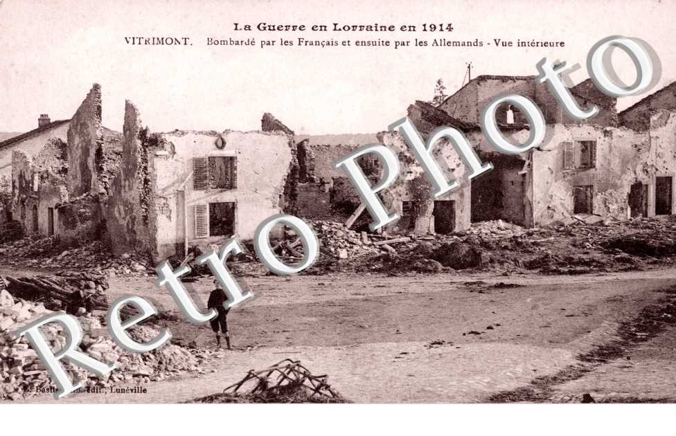 Bombarde par les francais  et ensuite par les allemands
