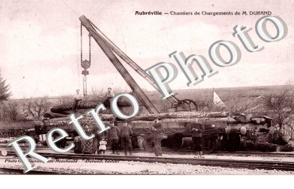 chantier de chargement de M Durand (belle carte)