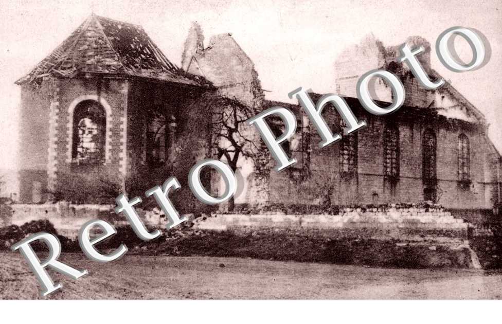 Ruines de leglise  (carte militaire allemande)