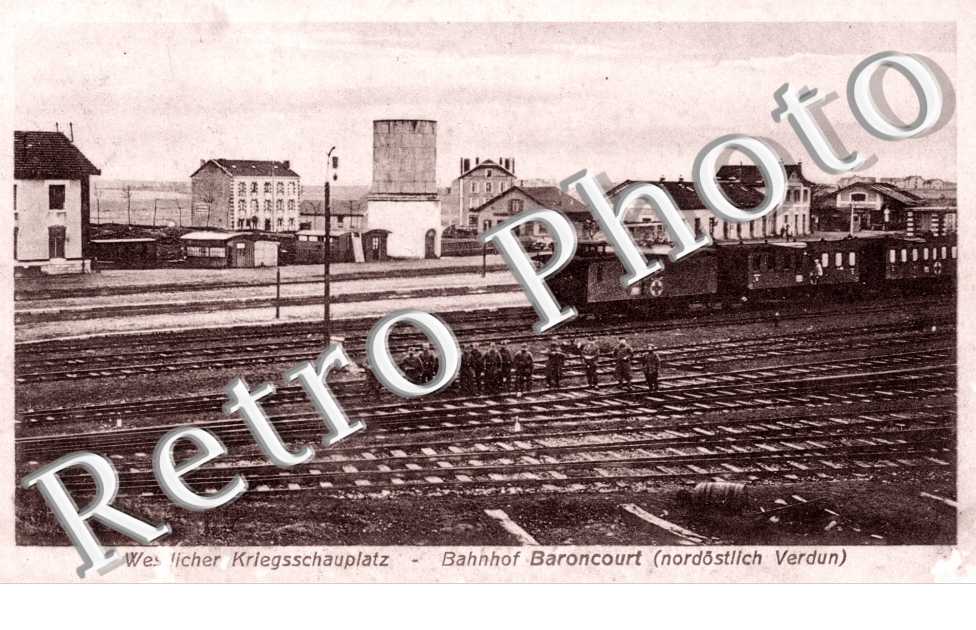 Westlicher Kriegsschauplatz - Bahnhof Baroncourt