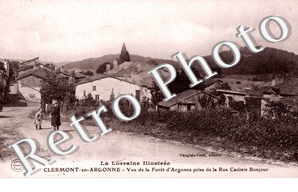 Vue de la foret d'Argonne prise de la rue Casimir Bonjour