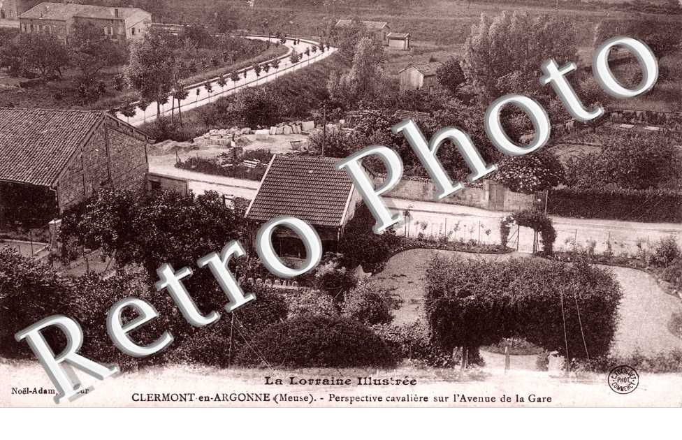 Perspective cavaliere sur l'Avenue de la Gare