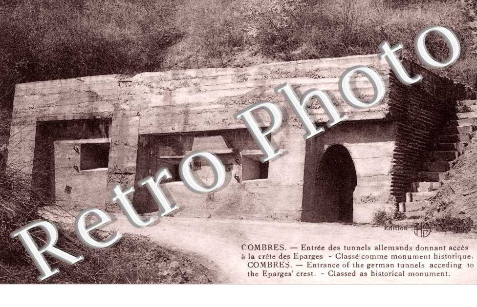 Entree des tunnels allemands donnant acces a la crete des Eparges