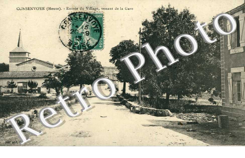 Entree du village, venant de la gare