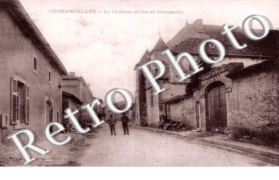 Le Château et Rue de Cousances