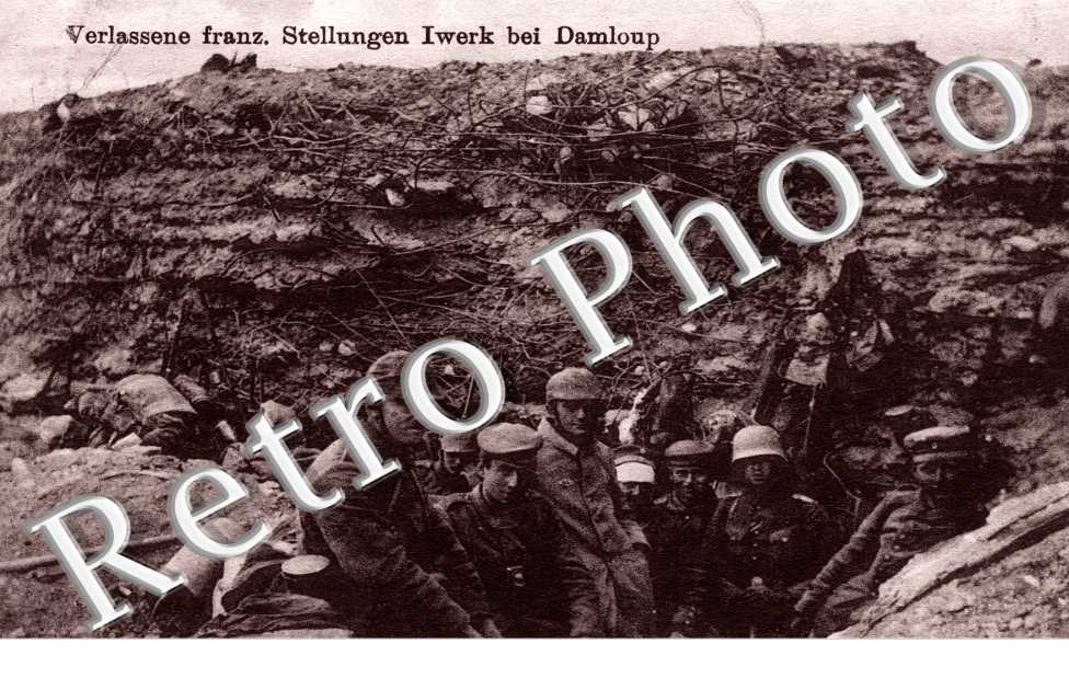 Verlassene franz. Stellungen Iwerk bei Damloup