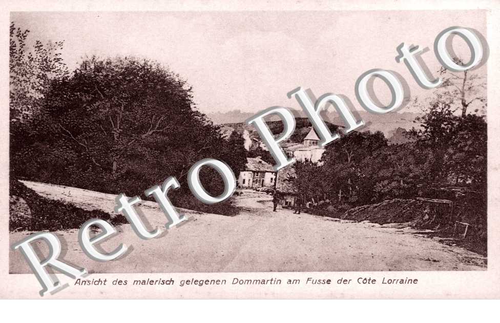 ansicht des malerisch gelegenen Dommartin an fusse der cote Lorraine