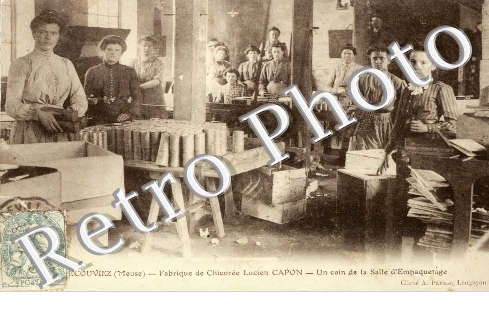 Fabrique de chicoree Lucien Capon - un coin de la salle d'empaquetage