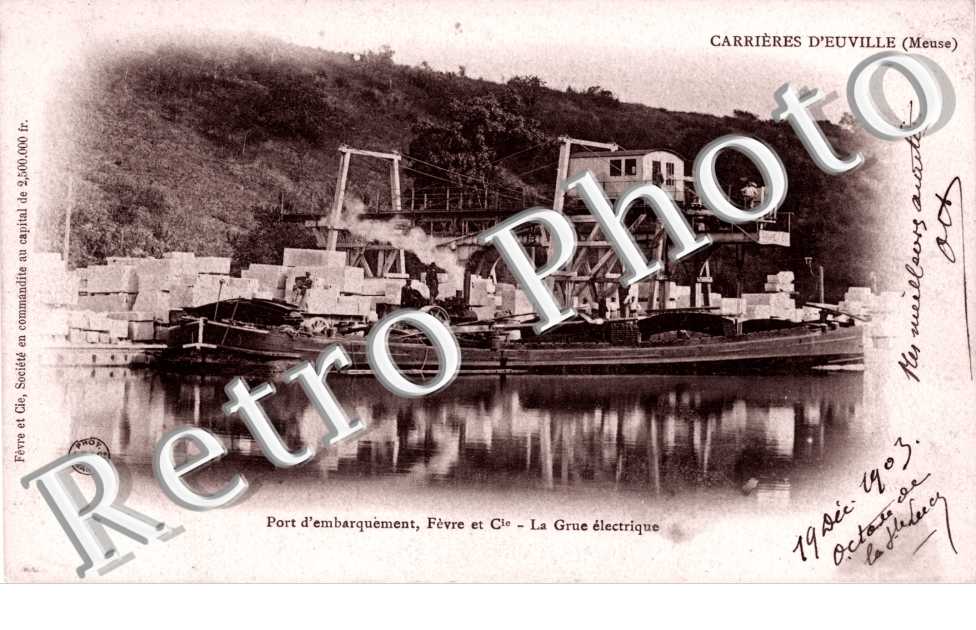 carrieres Port d'embarquement, Fevre et Cie La grue electrique