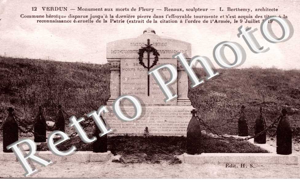 Verdun - monument aux morts de Fleury