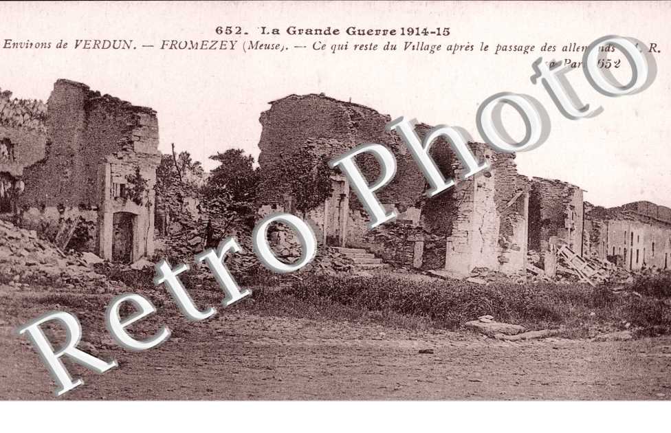 Ce qui reste du village apres le passage des allemands
