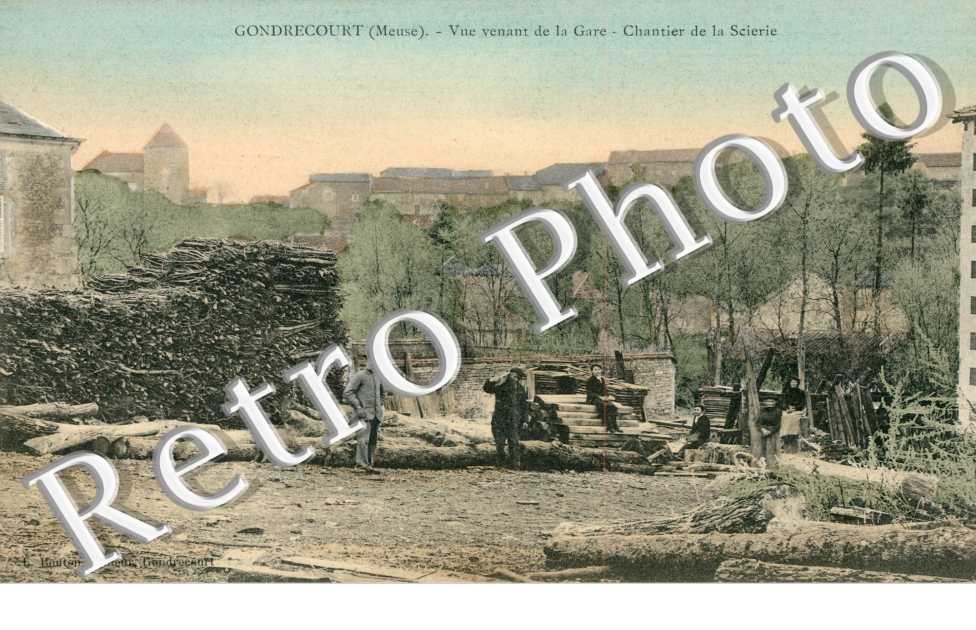 vue venant de la gare Chantier de la scierie