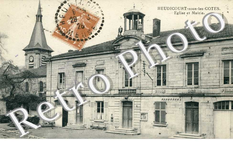 Heudicourt sous les cotes Eglise et Mairie
