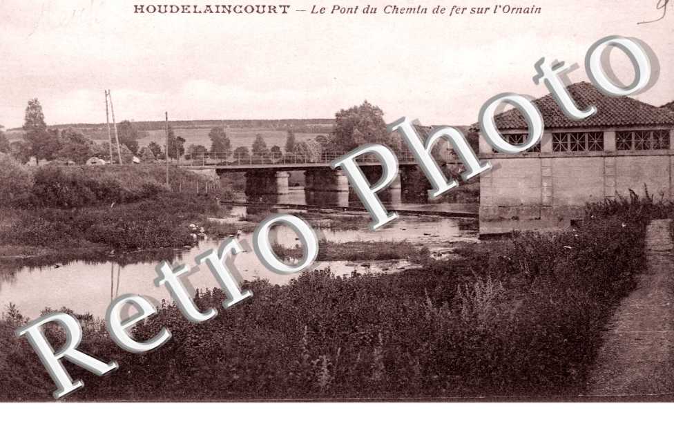 le Pont du chemin de fer sur l'Ornain