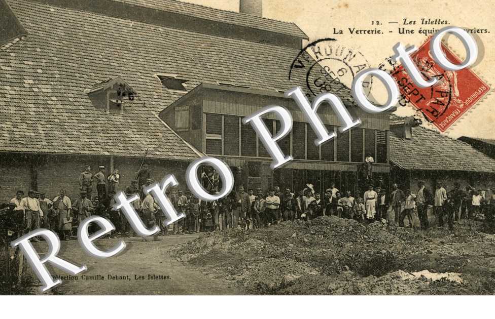 la Verrerie une equipe d'ouvriers