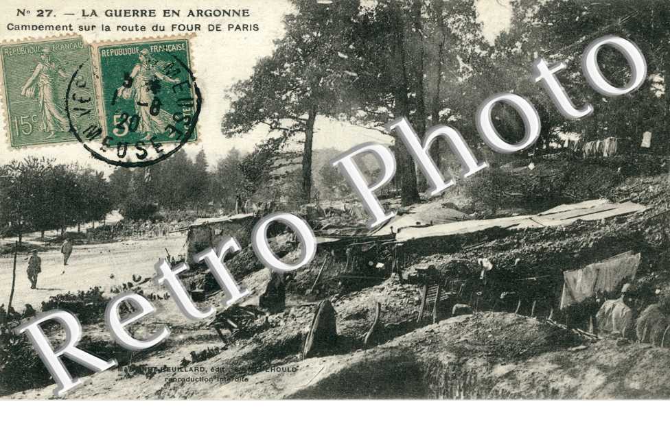 Campement sur la Route du Four de Paris