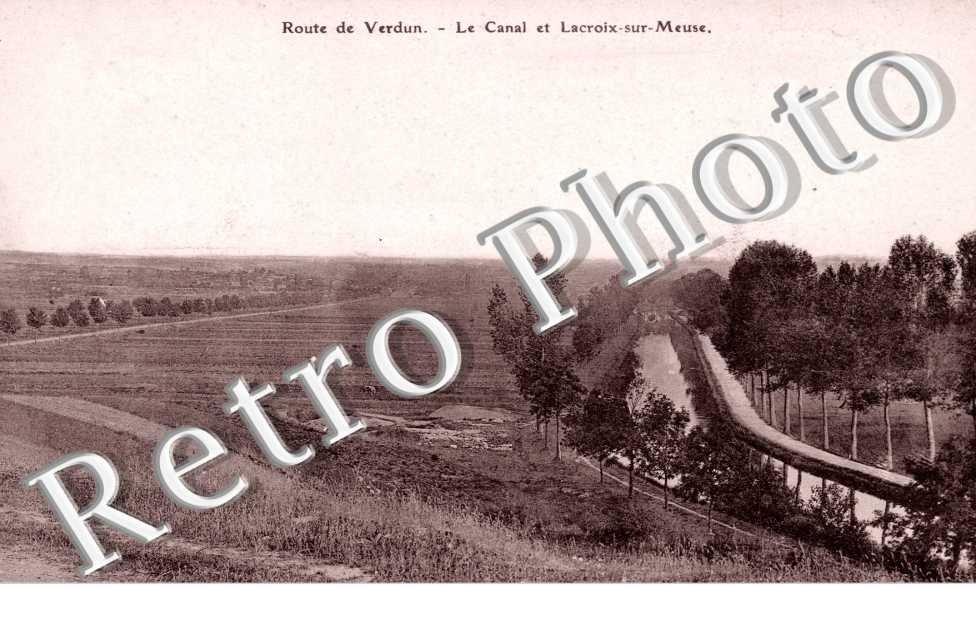 Route de Verdun le Canal et Lacroix sur Meuse