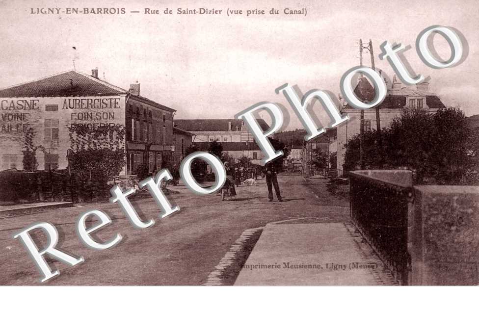 Ligny-en-Barrois, Rue de Saint-Dizier,(vue prise du Canal)