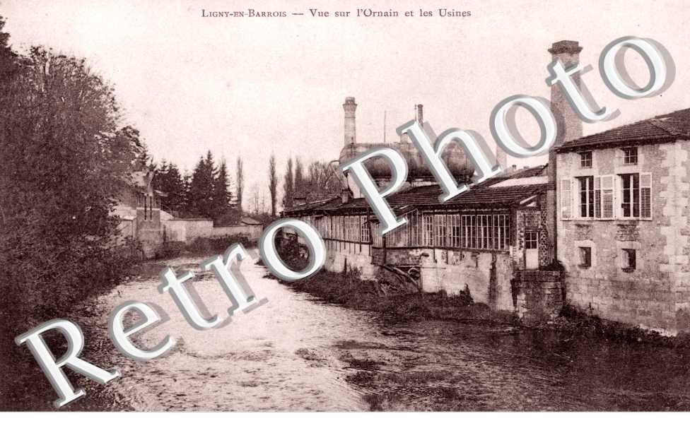Ligny-en-Barrois, Vue sur l'Ornain et les Usines