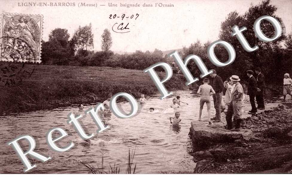 Ligny-en-Barrois, Une Baignade dans l'Ornain