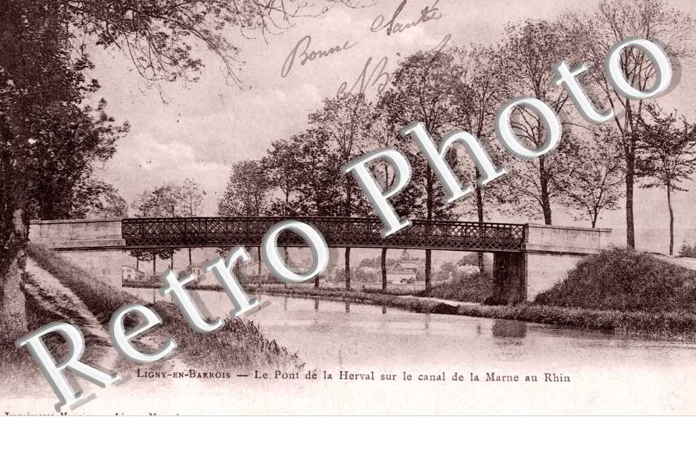 le Pont de la Herval sur le canal de la Marne au Rhin