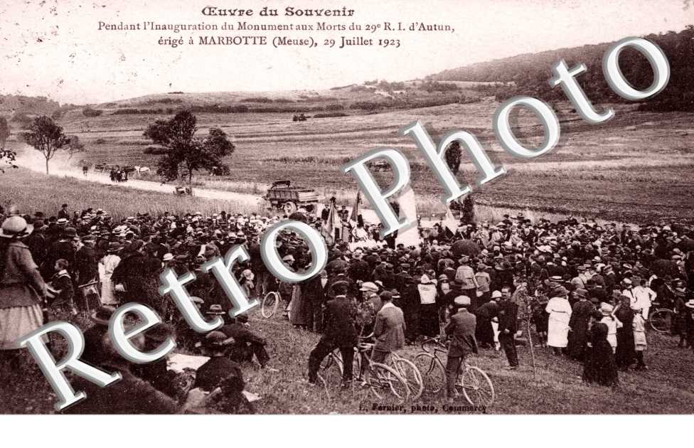 Oeuvre du souvenir - inauguration monument aux morts 29