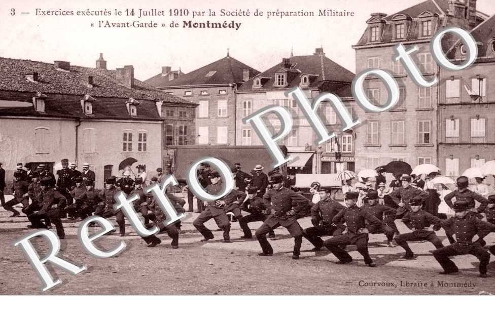 Exercices du 14 juillets 1910 de l&#039;Avant Garde