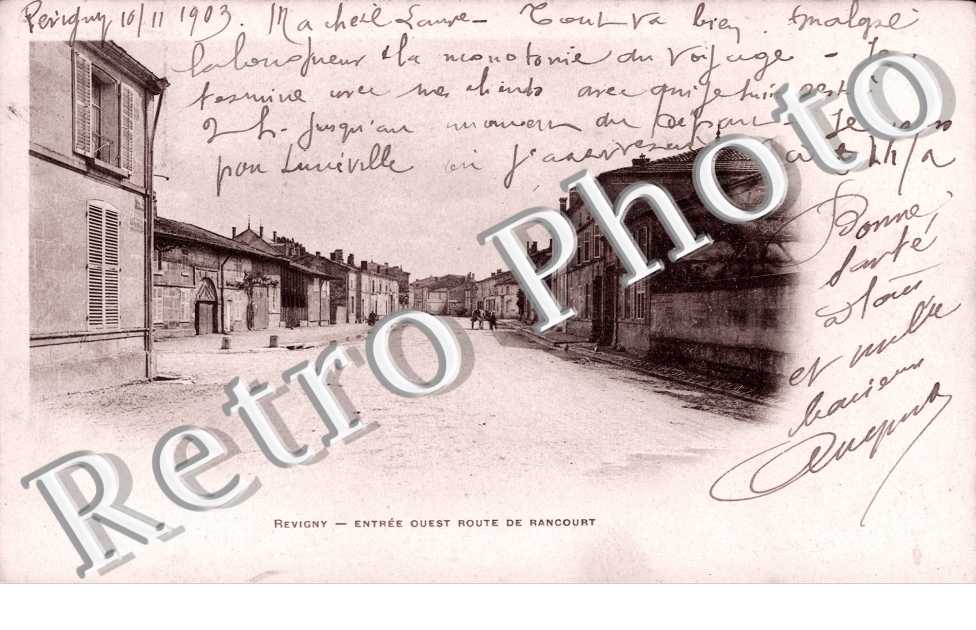 Entree Ouest - route de Rancourt