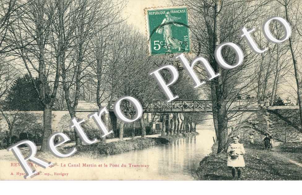 Le canal Martin et le pont du tramway