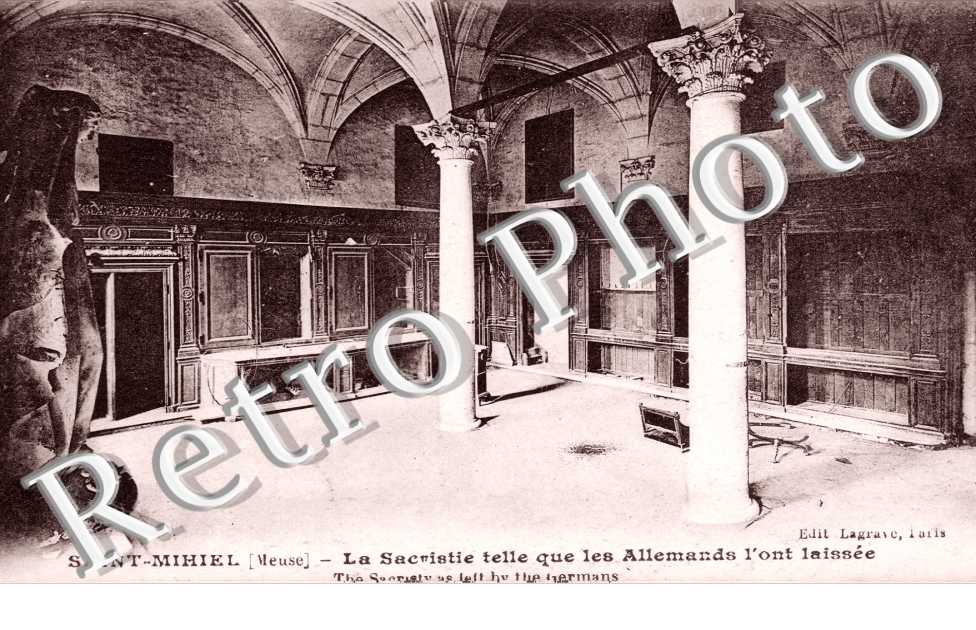 la Sacristie telle que les allemends l'ont laissee