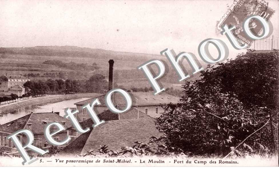 Vue Panoramique de Saint-Mihiel, Le Moulin, Fort du Camp des Romains