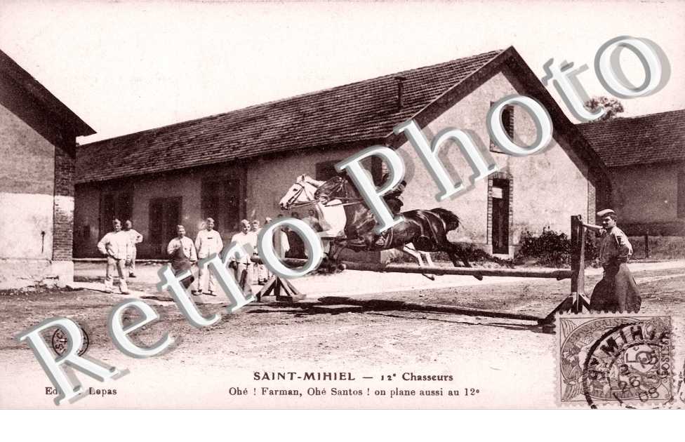12eme Chasseurs, "Ohe! Farman, Ohe Santos! On plane aussi au 12eme"