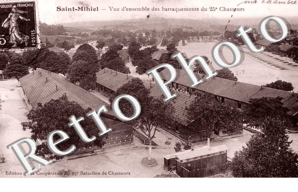 vue d'ensemble des Barraquements du 25eme Chasseurs