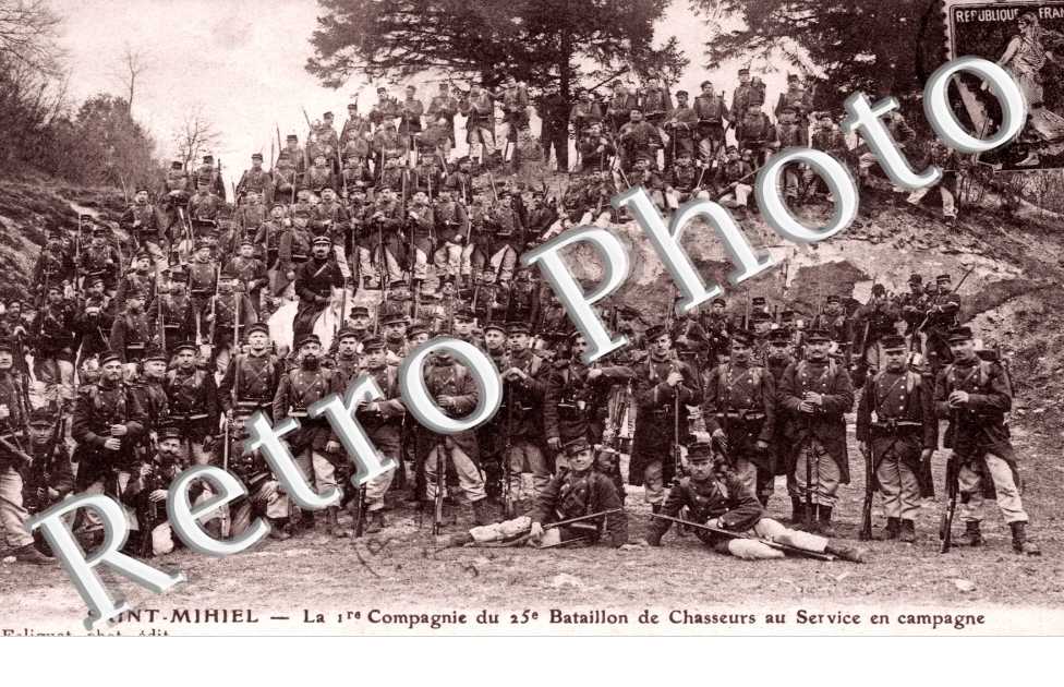 la Premiere Compagnie du 25eme Bataillon de Chasseurs au Service en campagne