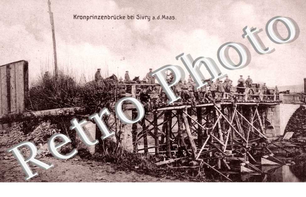 Kronprinzenbrucke bei Sivry am der Maas