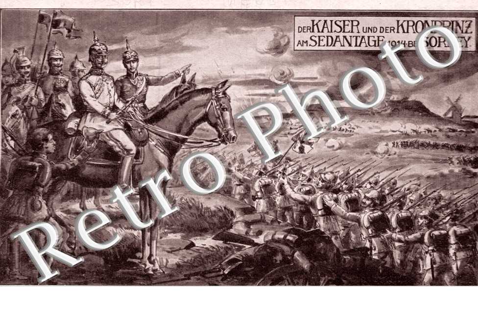 Der Kaiser und der Kronprinz am Sedantage 1914 Bei Sorbey