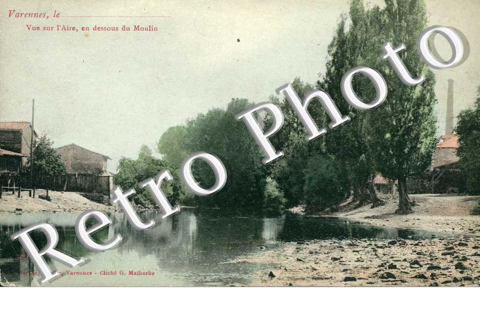vue sur l'aire en dessous du moulin