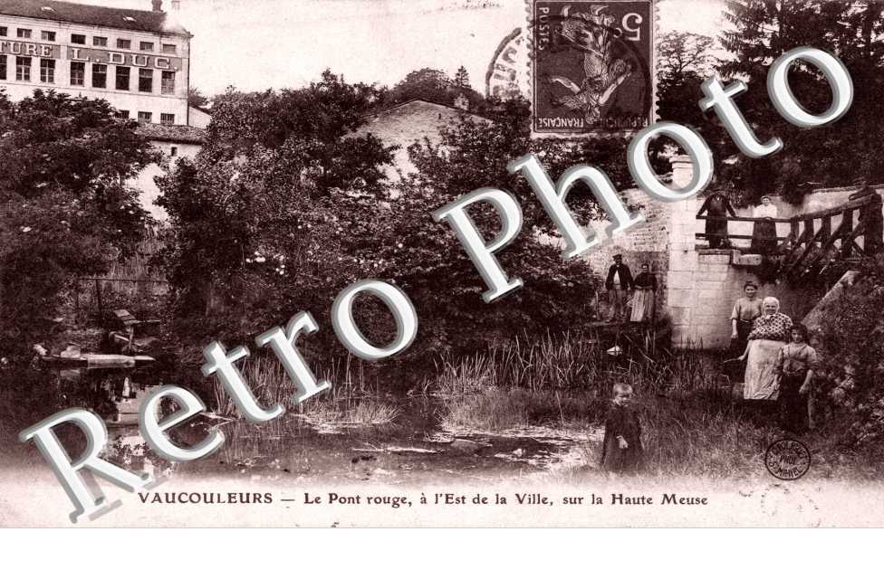 le pont rouge sur la Haute Meuse