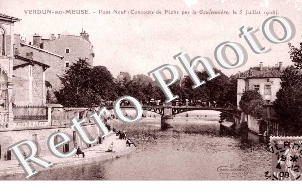 Pont Neuf  - Concours de peche par la Goujonniere le 5 juillet 1908