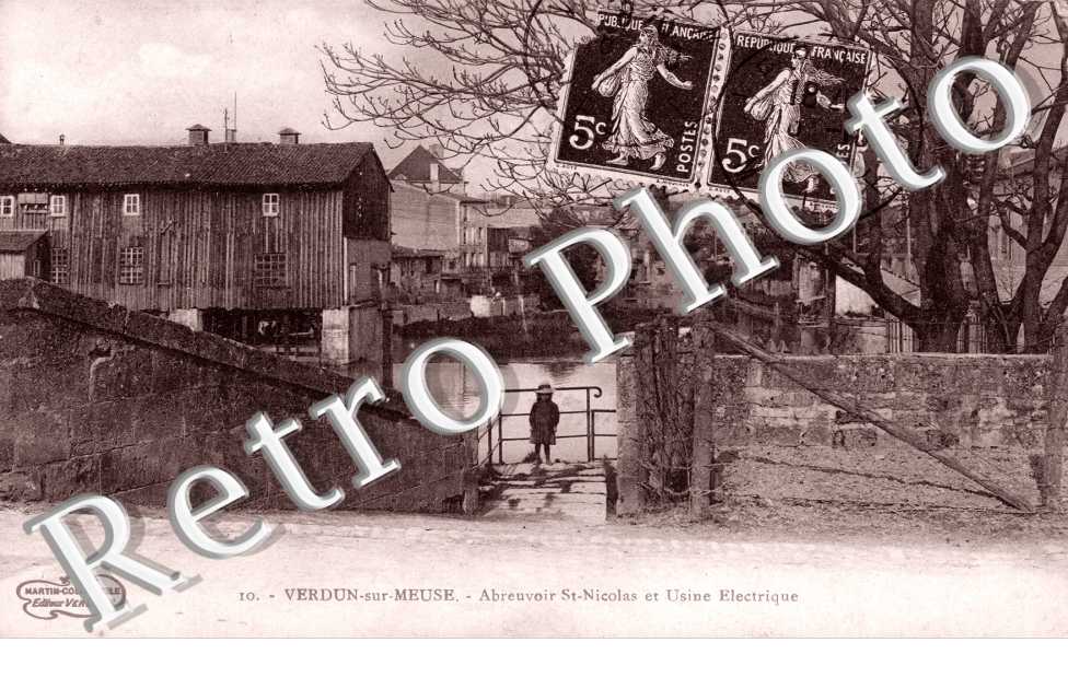 Verdun-sur-Meuse, Abreuvoir Saint-Nicolas et Usine Electrique