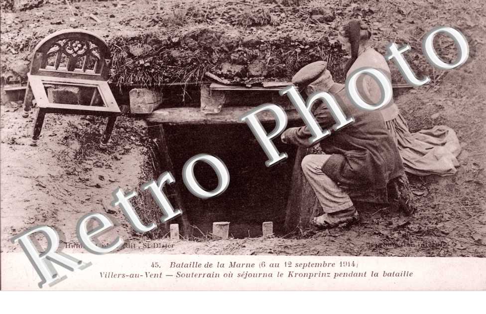 Souterrain ou sejourna le Kronprinz