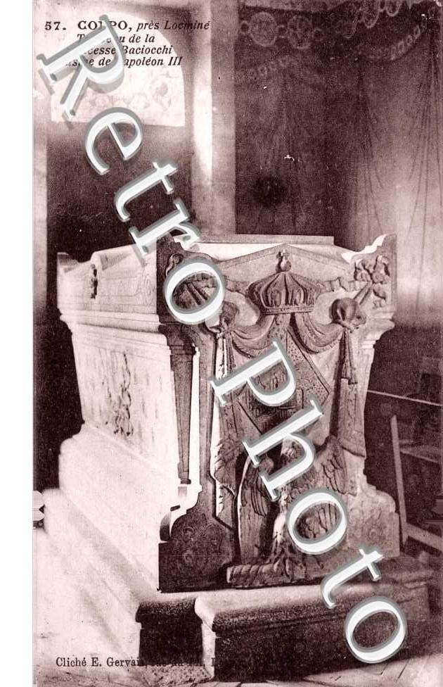 Tombeau de la princesse Baciocchi cousine de Napoleon III